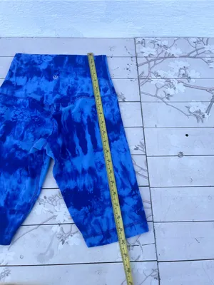 lululemon athletica Blue Tie-Dye Bike Shorts thumbnail 5