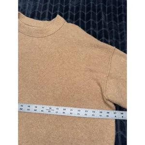 Aerie Women's CozyUp Beige Sweater Oversized Crew Neck Soft Size Large thumbnail 6