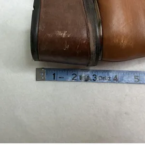 Franco Sarto Kessa Brown‎ Leather Side Zip Block Heel Ankle Boots Women 7.5 thumbnail 13