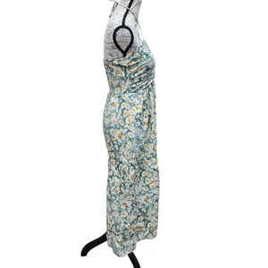 Bishop + Young NWT Aeries Halter Dress Lagos Print Floral Cotton Maxi Small thumbnail 6