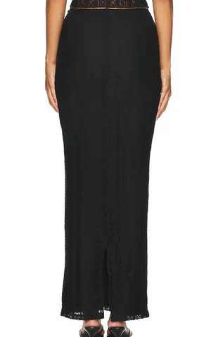 MORE TO COME Lali Maxi Skirt in Black thumbnail 2