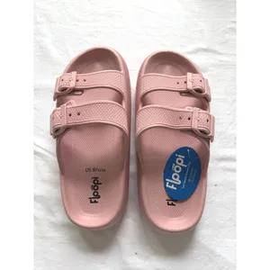 Floopi Womens Pink Cloud Slides Double Buckle Adjustable Sandals Size 9 EU 40 thumbnail 3