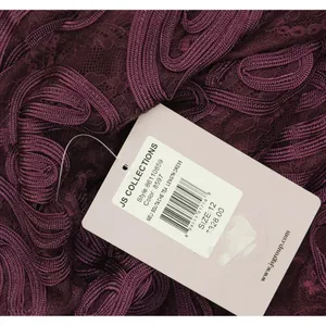 JS Collections Tea Length Fit Flare Sleeveless Bateau Neck Dress Purple 12 thumbnail 4