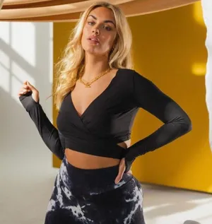 Balance Athletica Dancer Wrap Top thumbnail 1