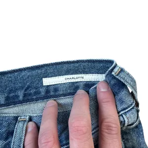 Citizens of Humanity Charlotte High Rise Straight Jeans Soiree Wash Distressed thumbnail 4