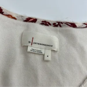 Anthropologie‎ vintage floral thermal top oversized sz M thumbnail 2