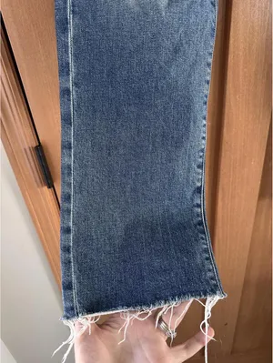 MOTHER Superior The Trickster Skimp Fray Thrill Seeker Distressed Jeans Women 31 thumbnail 15