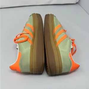 Adidas Originals GAZELLE BOLD IH7495 Sneakers Green Orange Women’s 7.5 thumbnail 5
