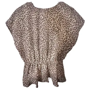 ASTR The Label Leopard Print Wrap Blouse Women Size Large Top thumbnail 2
