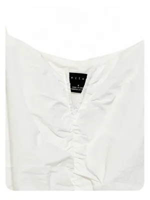 Anthropologie Sanctuary Women’s Puff Sleeve Shirred Poplin Ruched Dress Size 4 thumbnail 8