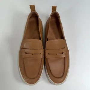Vionic 7.5 Uptown Leather Penny Loafer Tan Platform Comfort Walking Preppy Shoe thumbnail 7