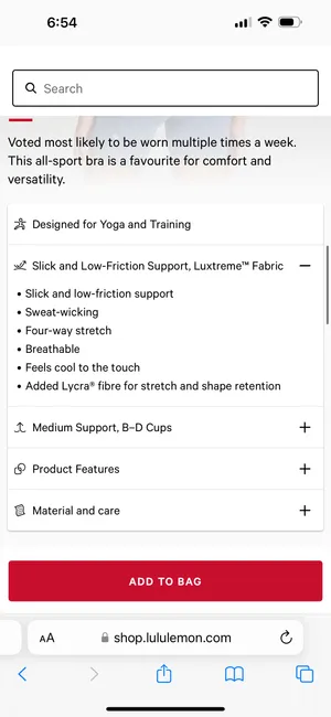 Lululemon Energy Bra Long Line thumbnail 10