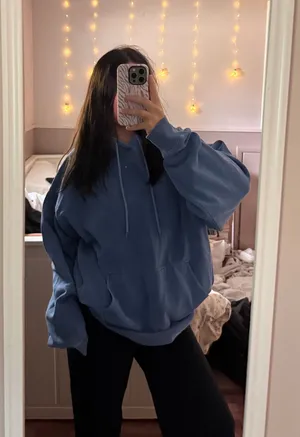 Electric blue brandy melville hoodie thumbnail 1