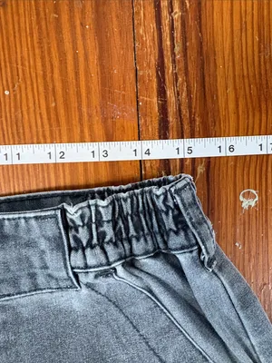 Vintage L.L. Bean Women's Washed Denim Cargo Shorts Gray Gorpcore thumbnail 3