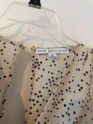HYFVE HYFVE HYFVE Black and Cream Polka Dot Dress thumbnail 2