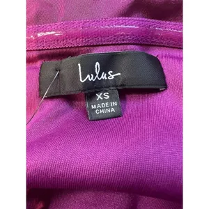 Lulus Showing Off A Little Magenta Asymmetrical Tulip Midi Dress XS Formal NWT thumbnail 10