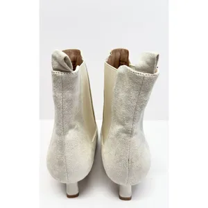 Journee‎ Collection Chelsea Comfort Booties Size 9 Ivory Ankle Boots thumbnail 6