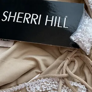 Sherri Hill 53559 Nude Ivory Beaded Two Piece Prom Gown Dress Womens 00 NEW thumbnail 8