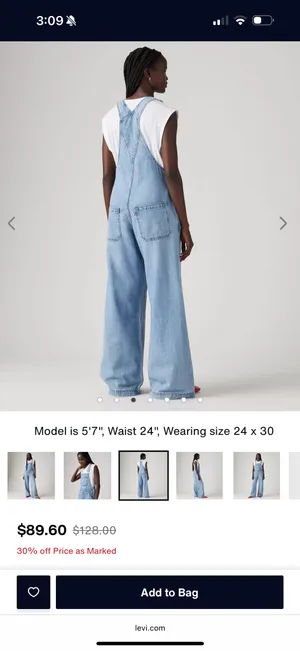 Levi’s XL Jean Overalls thumbnail 4