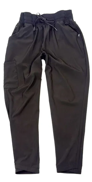 Jaanuu Womens M All-Day Performance Scrub Pants Black Cargo Tulip Hem Stretch thumbnail 1