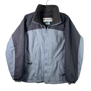Vtg Columbia Interchange Jacket Nylon Fleece Blue‎ Grey Womens M Hiking Gorpcore thumbnail 1