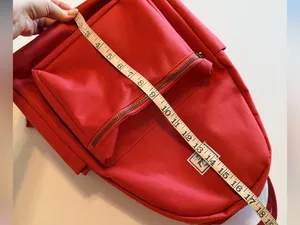 Herschel coral red medium sized backpack, laptop backpack, New! Orange thumbnail 6