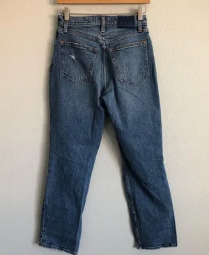 Abercrombie 90s Ultra High Rise Straight Jeans. Size 2S, 26 thumbnail 3