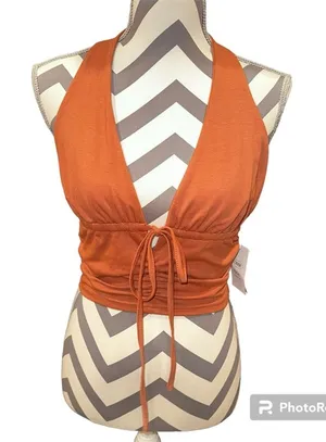 Cider size small crop halter top new with tags thumbnail 1
