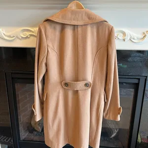 Anne Klein Wool Pea Coat Camel Winter Long thumbnail 7
