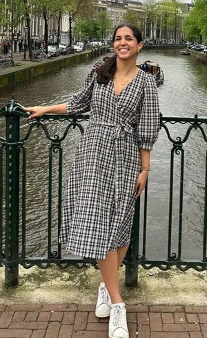 ZARA Black and White Gingham Maxi Dress thumbnail 1