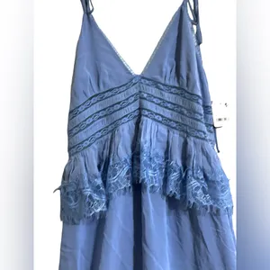 Free People Light Blue Kiki Slipdress Sz M thumbnail 5