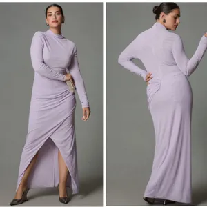 Anthropologie Ruched Mesh Dress 2X New With Tags thumbnail 2