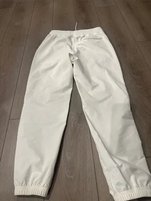 Wilson textured white cream joggers with zippers‎ on ankle size medium thumbnail 5