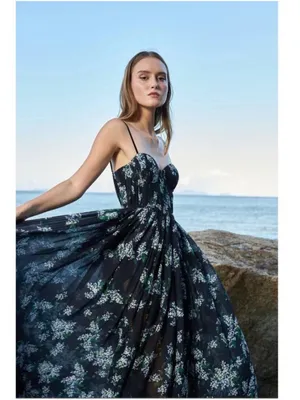 Sau Lee Georgina Gown Black Floral UK4/US0 thumbnail 3