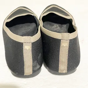 Birdies Size 6.5 The Blackbird Loafers Washable Knit Flats Jet‎ Black Women’s thumbnail 4