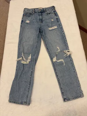 PacSun High Waisted Distressed Mom Jean - Size 25 thumbnail 1