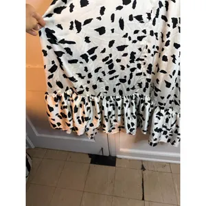 T. Tribe Black and Cream Speckled Ruffle Hem Maxi Skirt thumbnail 5
