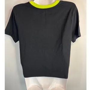 Dr. Seuss The‎ Grinch Black Cropped Top Holiday Festive Women's Medium NWOT thumbnail 3