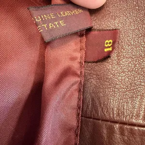 VTG Etienne Aigner Jacket 18 Oxblood Burgundy Leather Blazer Equestrian 80s Coat thumbnail 9