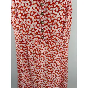 Lulus‎ Red Floral Daisy Ruffle Midi Dress Women Small Cottagecore Boho Romantic thumbnail 6