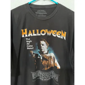 Halloween‎ Michael Myers Shirt 2XL The Night He Came Home Graphic Black Horror thumbnail 10