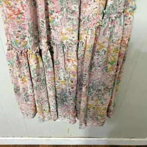 ASTR The Label Kaylini Floral Maxi Dress Pink Multicolor Size M thumbnail 5