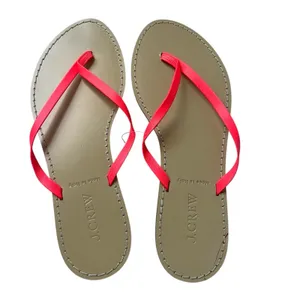 J. Crew leather Thong Sandals Neon pink Sz 6 FINAL PRICE thumbnail 6