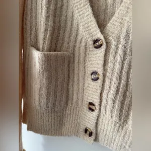 Lovers and Friends Neutral Oat Beige Knit Button Caroline Cardigan Wool Blend‎ thumbnail 4