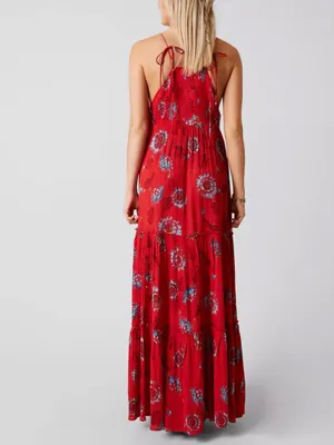 Free People Intimately Smocked Floral Tiered Dress thumbnail 2