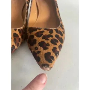 Women's J.Crew‎ Leopard Print Heels Calf fur Size 6.5 GUC! thumbnail 10