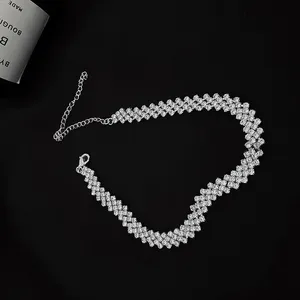 Elegant CZ Choker Necklace for Women thumbnail 2