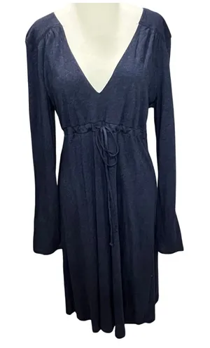 Old Navy Y2K Babydoll‎ Dress Womens L Blue Modal Blend Empire Waist Soft Stretch thumbnail 1