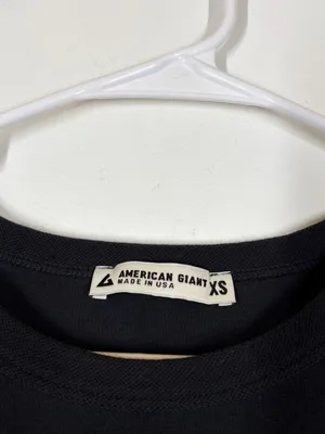 American Giant Black 100% Cotton T-shirt Midi Dress Size XS thumbnail 10