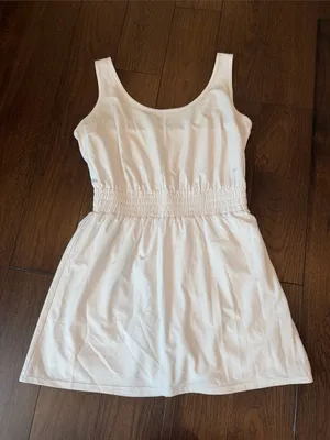 Abercrombie & Fitch White Tank Athleisure Dress Size Medium - C11-689 thumbnail 1